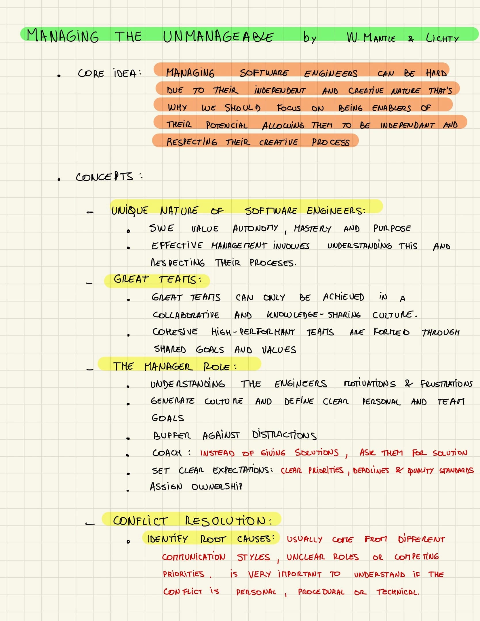 Managing the Unmanageable